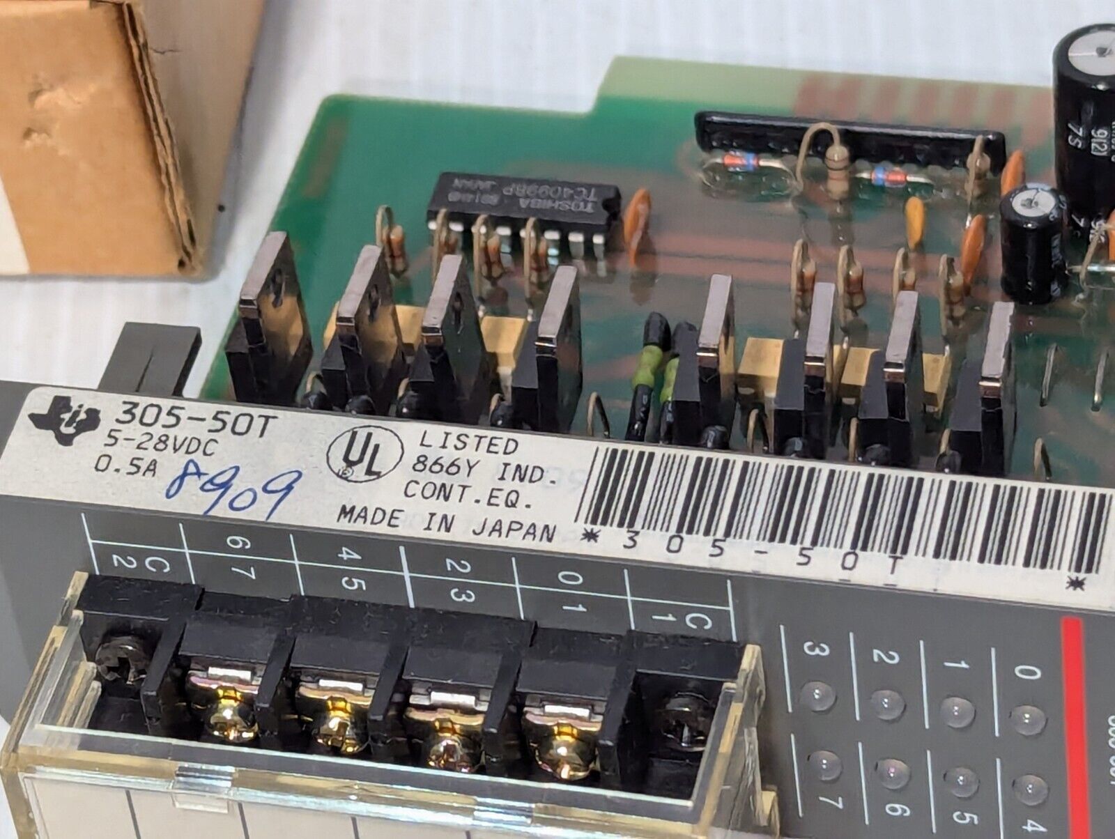 Texas Instruments 305-50T output module, 24VDC, 5-28VDC, 0.5A - Free Shipping