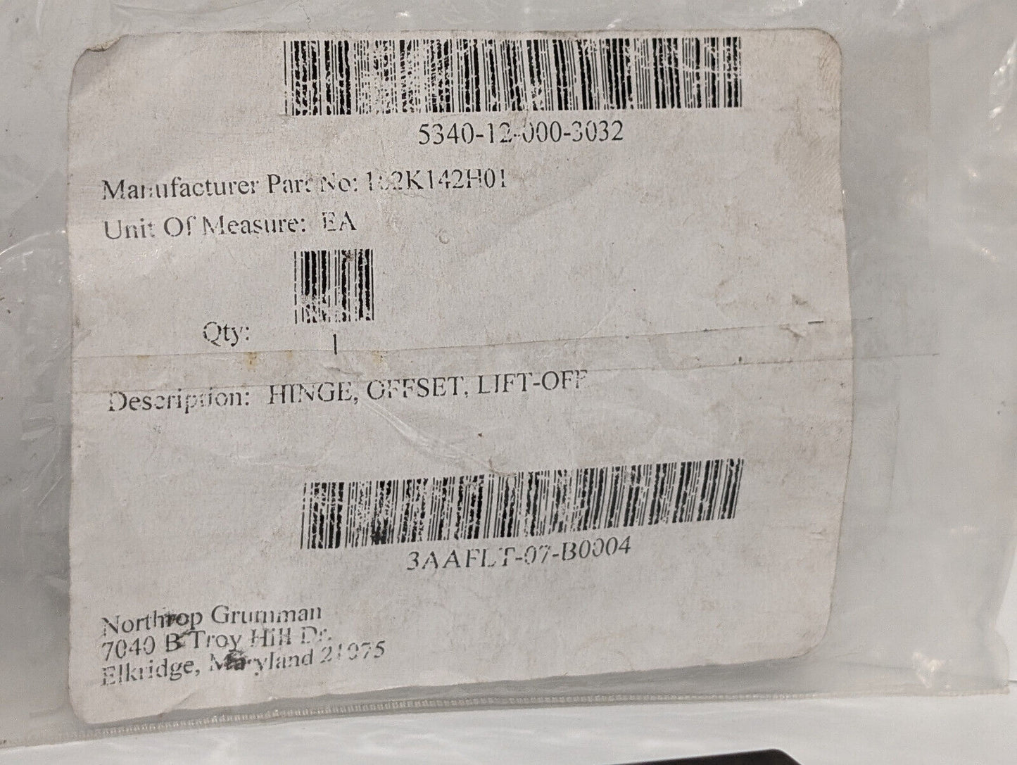 Southco 96-50-520-50 Removeable Lift-Off Hinge, Offset, Made in USA