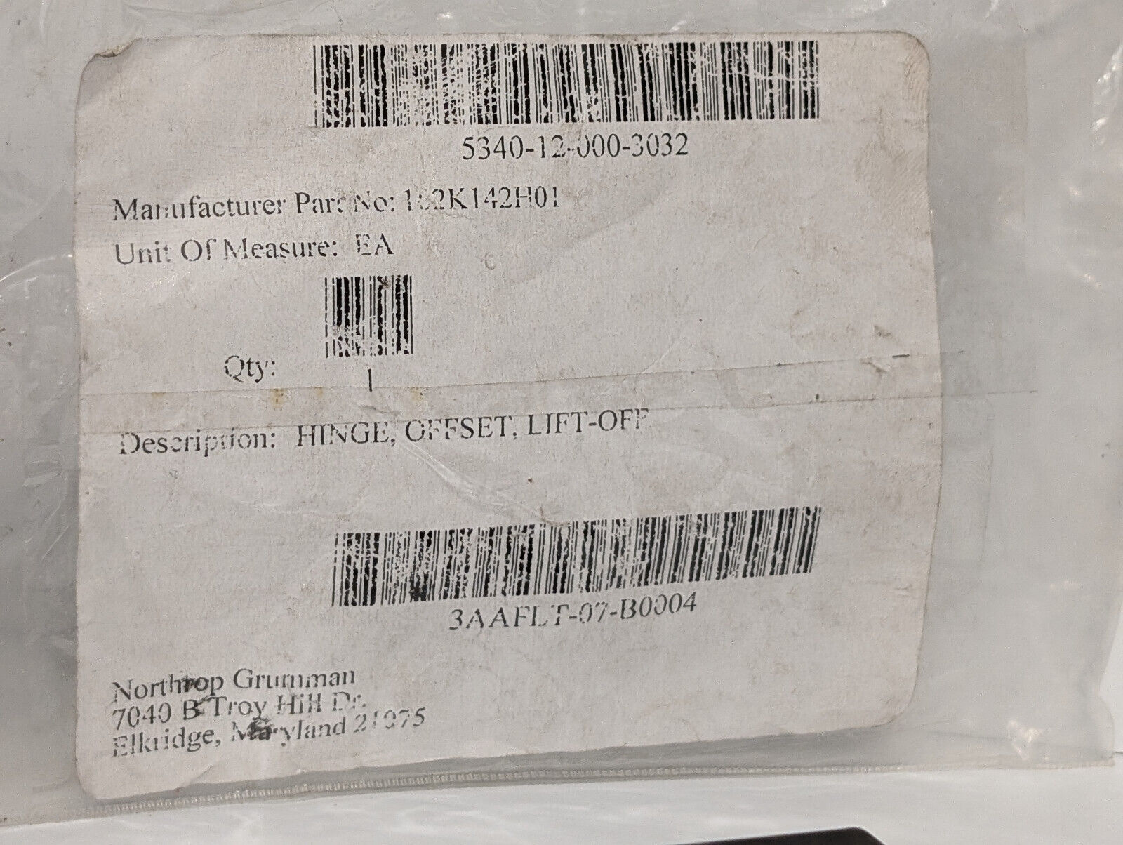 Southco 96-50-520-50 Removeable Lift-Off Hinge, Offset, Made in USA