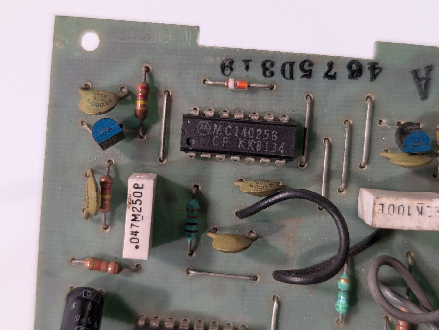 Ademco P3762 Control Panel Board, 47M250P, Colber, 4675D319, MC14025B, CPKK8134