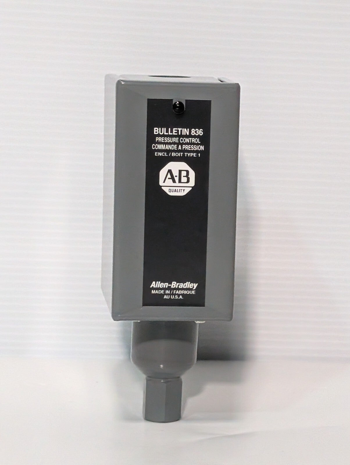 Allen Bradley Bulletin 836 Pressure Control Switch Enclosure Type 1, Made in USA