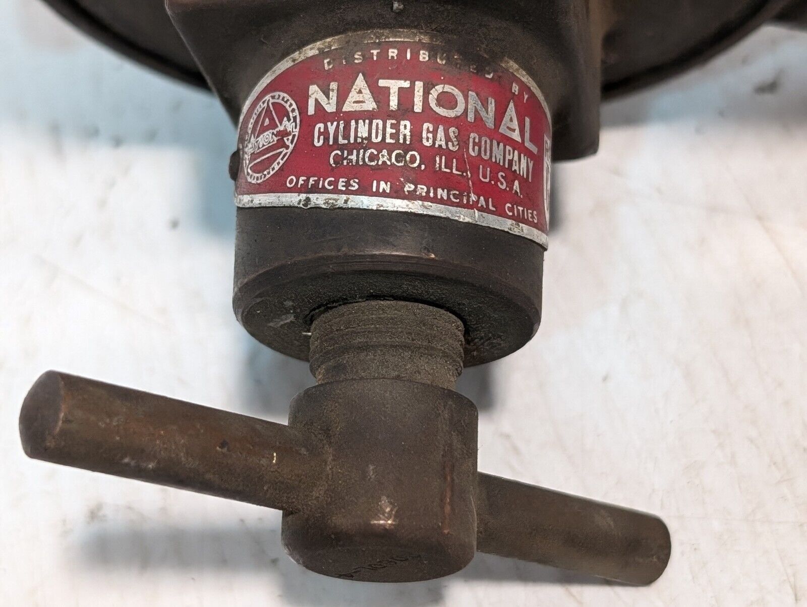 Vintage National Cylinder Gas Company Gas Regulatory Valve - Free Shipping