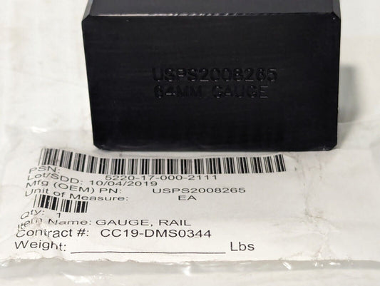 5220-17-000-2111 USPS2008265 Rail Gauge, 64mm - Free Shipping