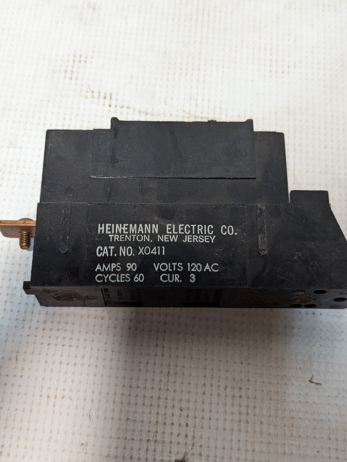 Heinemann X0411 Circuit Breaker, 90A 1P 120VAC - Free Shipping - Rare 90AMP Unit