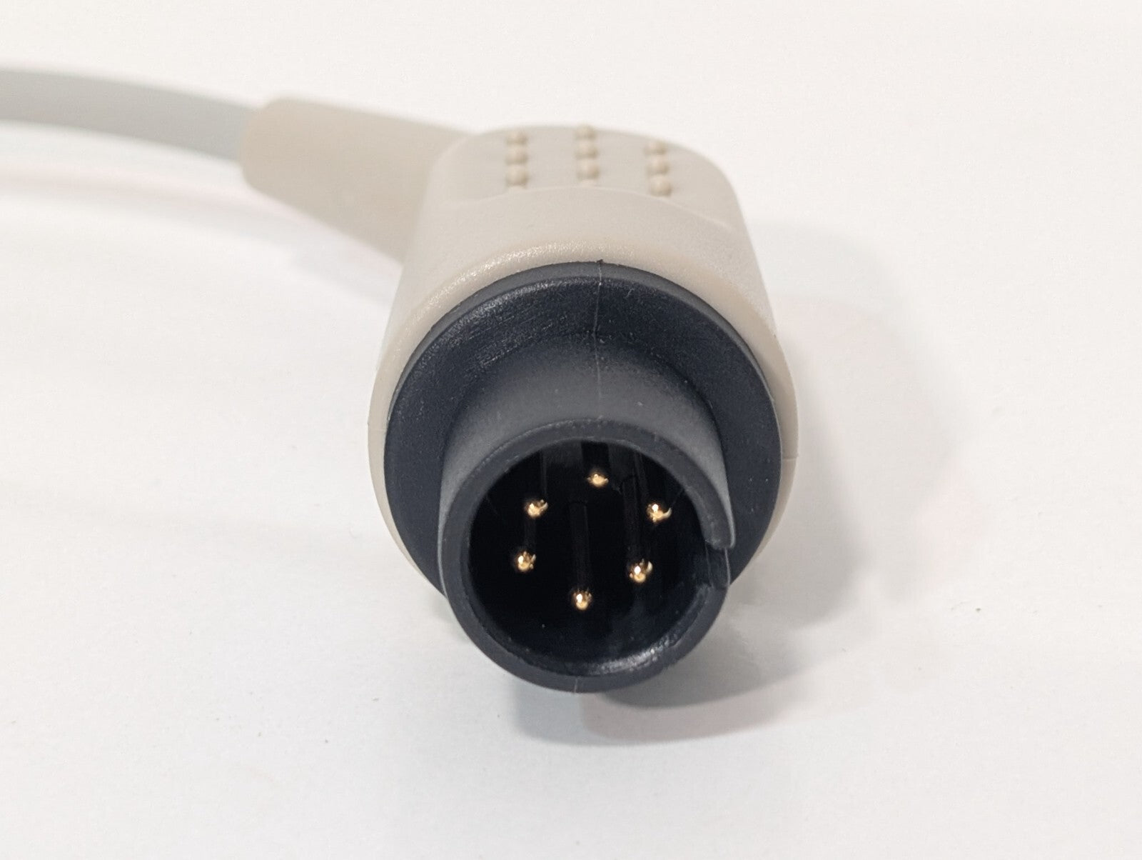 AAMI D-1340 6 Pin to 3 Lead Single (Din) ECG Trunk Cable, Blk, Red, White Leads