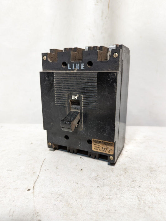 Square D 989720 circuit breaker, 20A, 480VAC, 3 pole