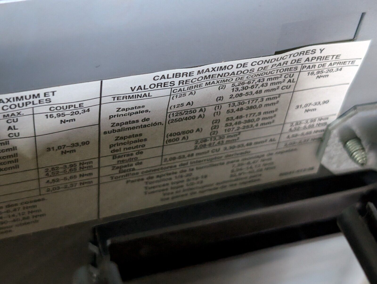 Square D NF430L2C Panelboard, 250A, 347VAC in original box (damaged) as shown