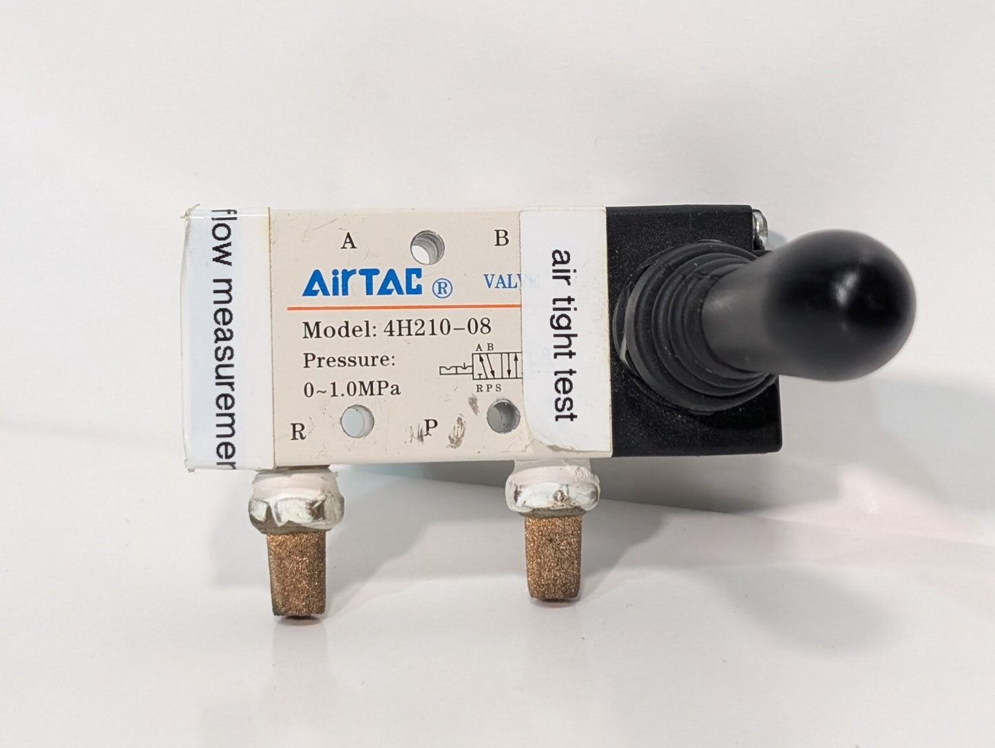 AIRTAC 4H210-08 Actuator Pneumatic 5/2 Way Manual Lever Hand Pull Valve, 4H21008