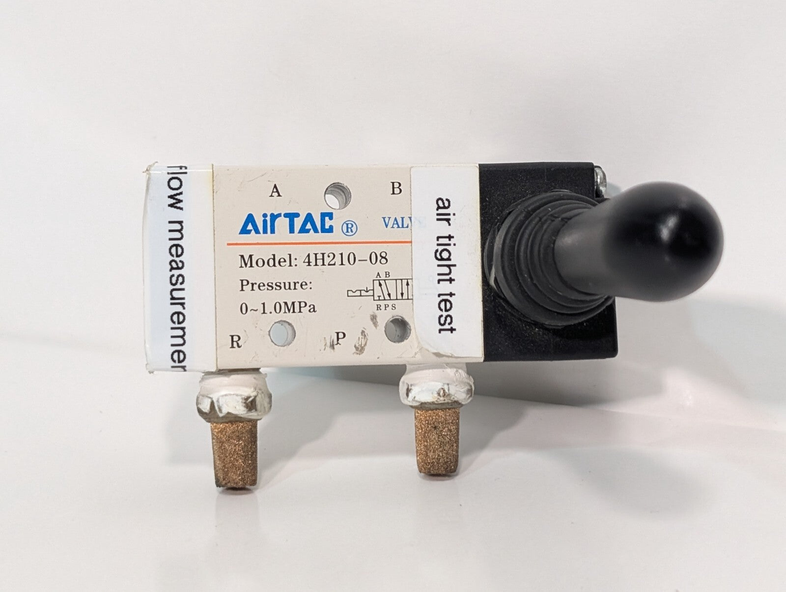 AIRTAC 4H210-08 Actuator Pneumatic 5/2 Way Manual Lever Hand Pull Valve, 4H21008