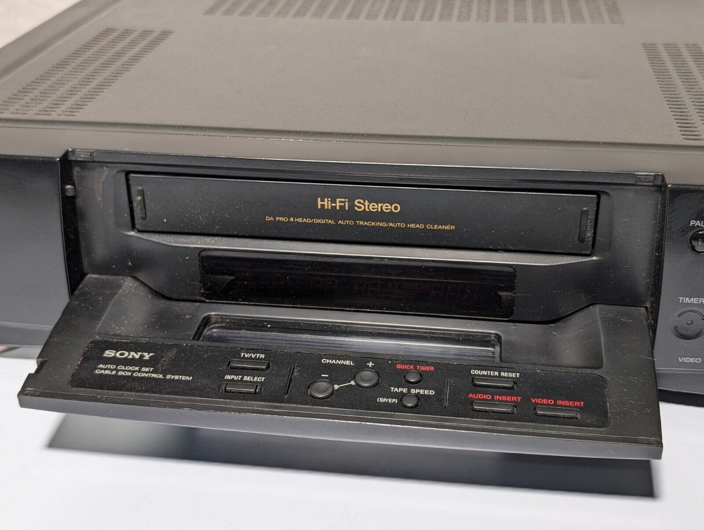 Sony SLV-940HF VCR-Plus Hi-Fi Stereo VHS VCR, Flying Erase Head, No Remote