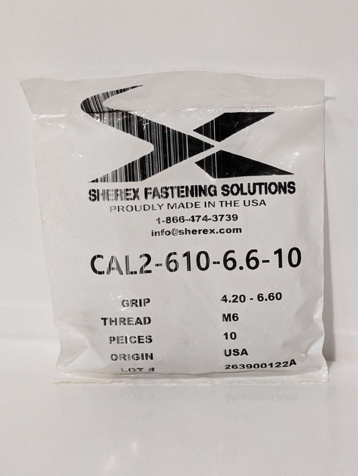 [160] Rivetnut inserts, M6x1.0: Sherex CAL2-610-6.6-10, Advance ALS4T-610-6.6B10