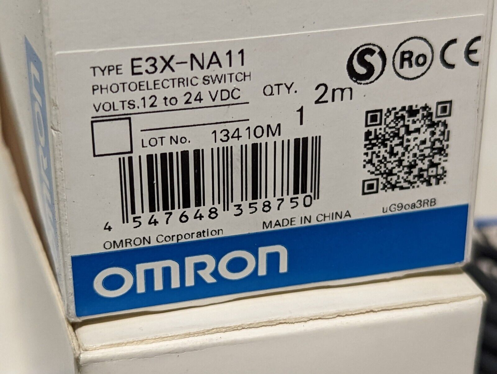 omron E3X-NA11 photoelectric switch, 12-24VDC