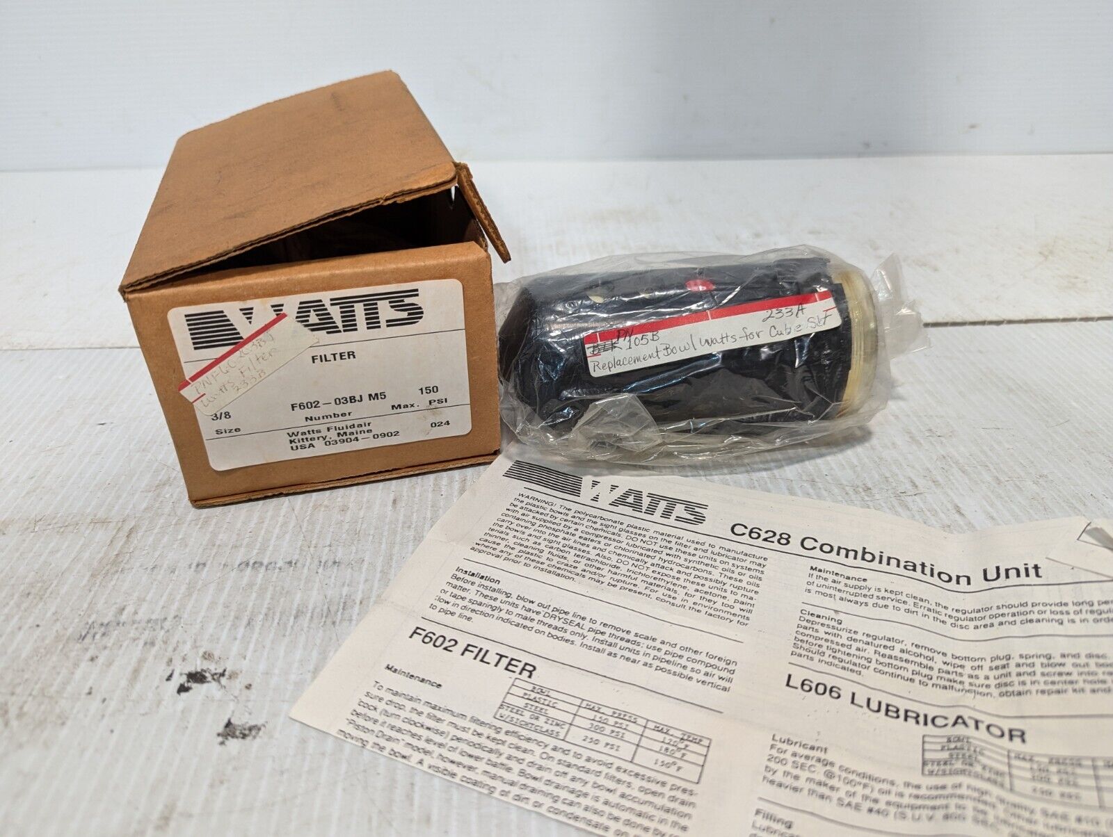 Watts 105B 105 Series Filter Replacement Bowl Kit - Free Shipping