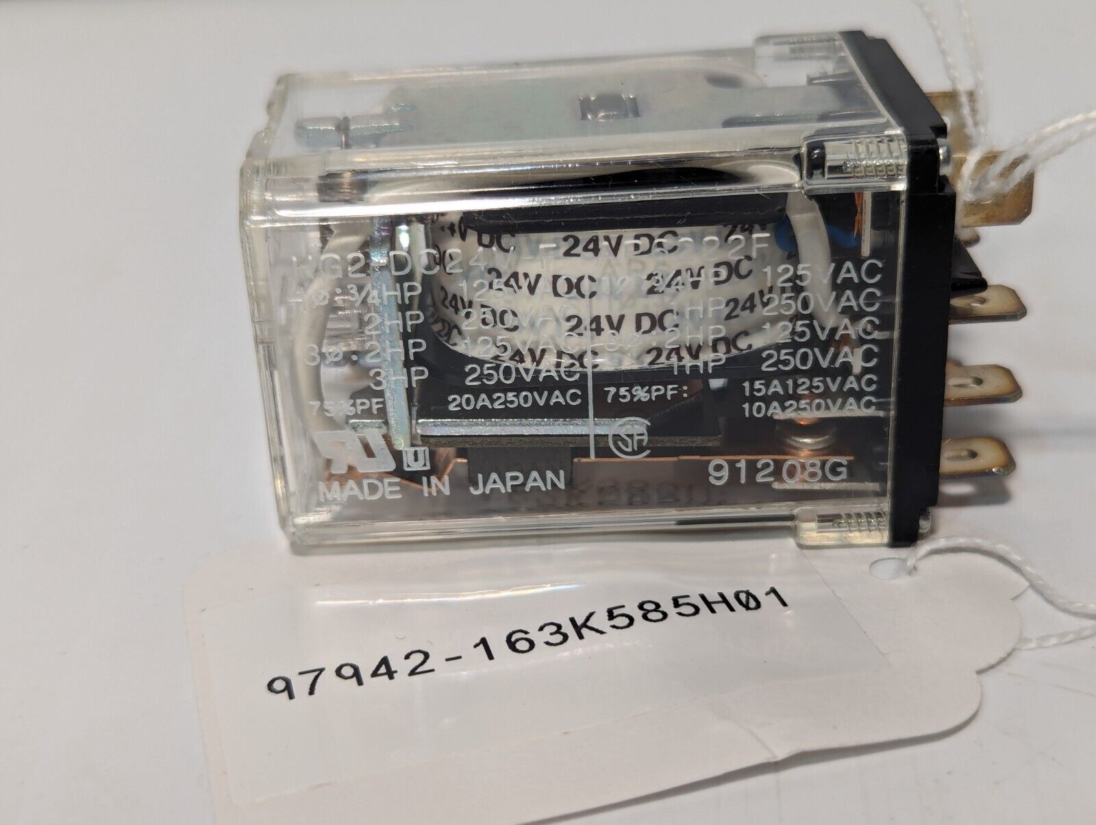 163K585H01 Relay Power Quick Connect 24V - Free Shipping
