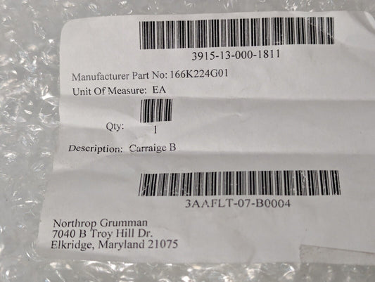 3915-13-000-1811 166K224G01 Carriage (B) - Free Shipping