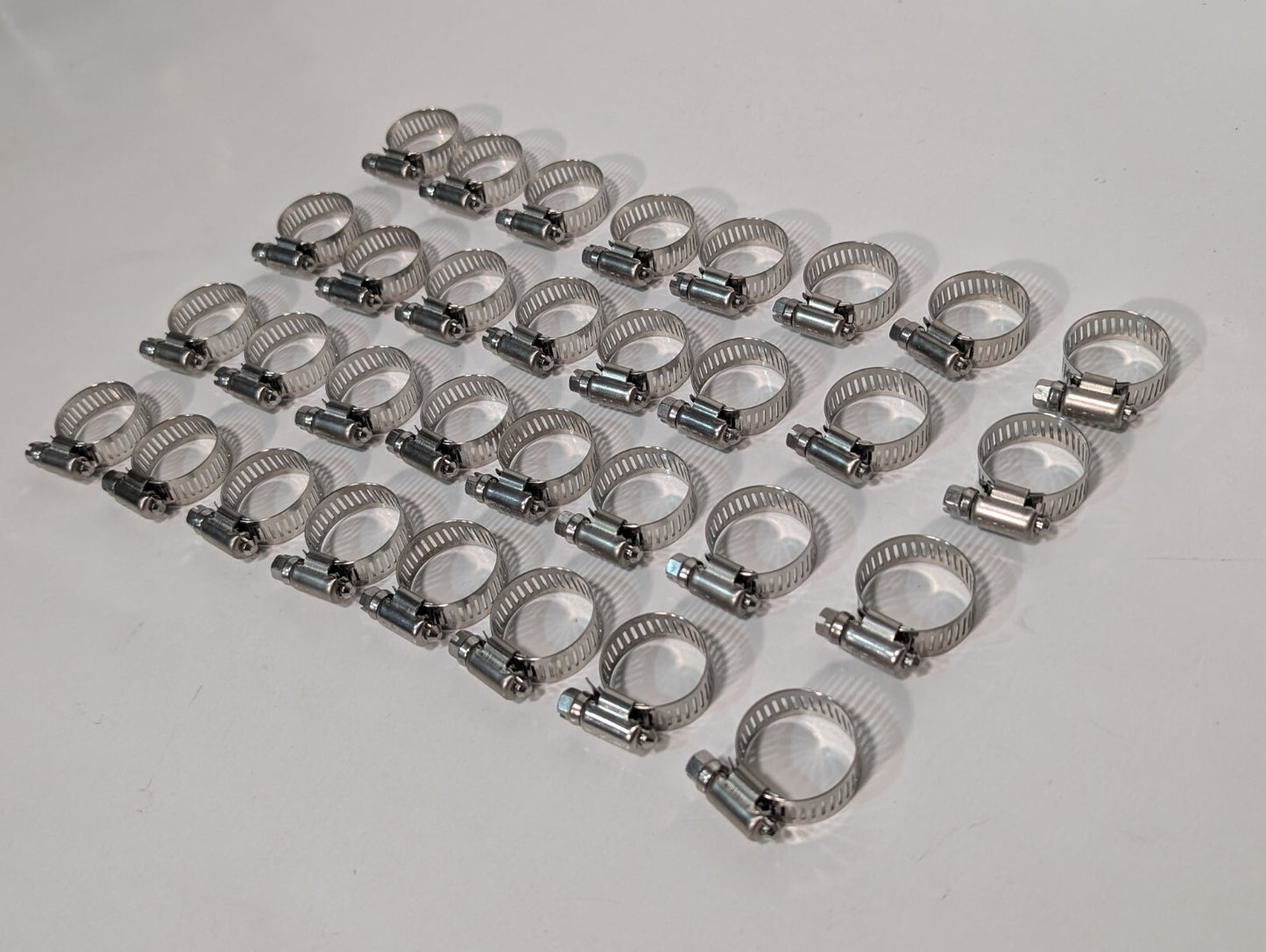 (185) No. 10 Stainless Steel Worm Drive Hose Clamp, 27-14mm, 1-1/16 to 9/16 in