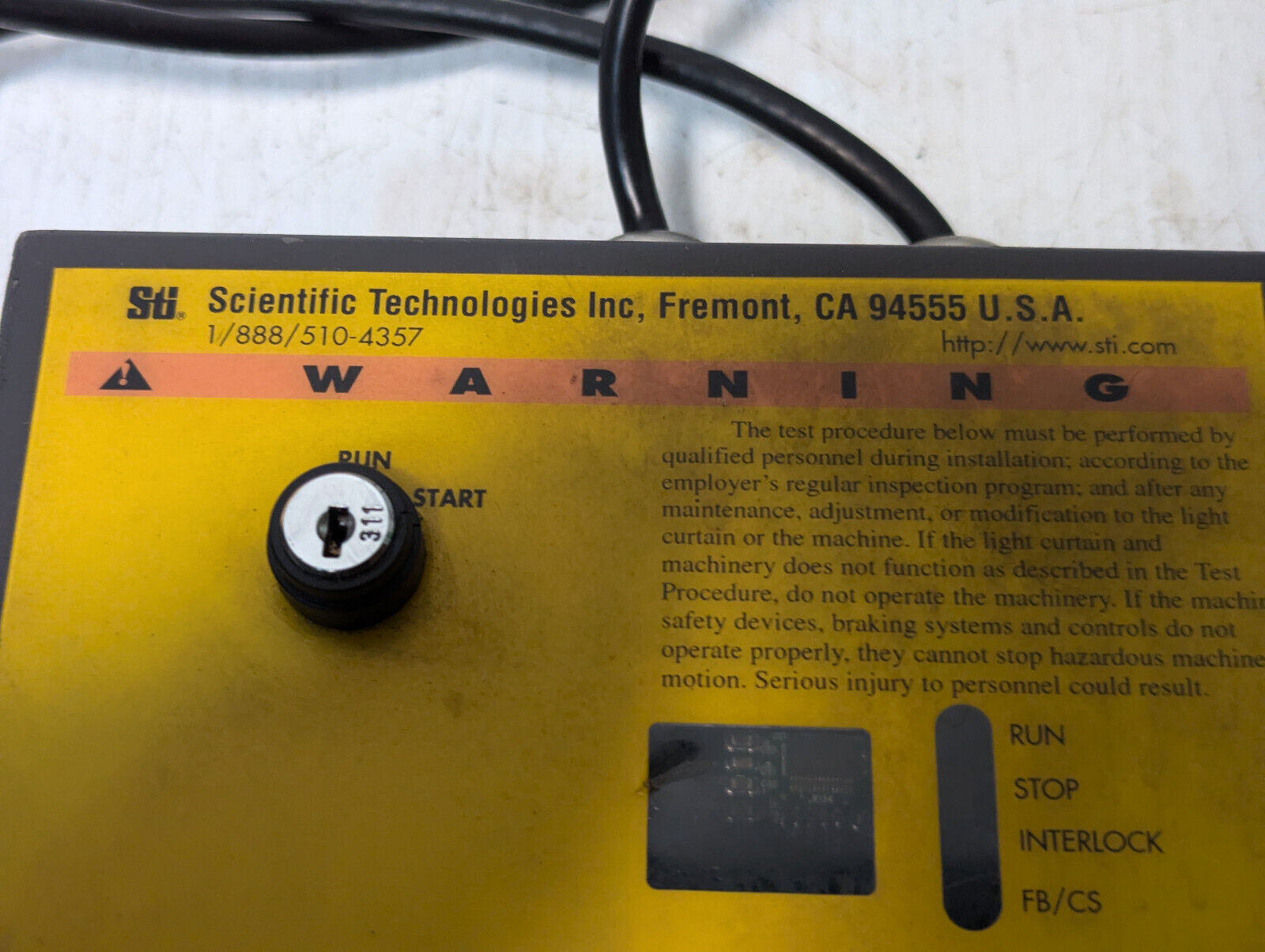 Scientific Technologies LCM-110 Curtain Controller 70160-1009, no key -Free Ship