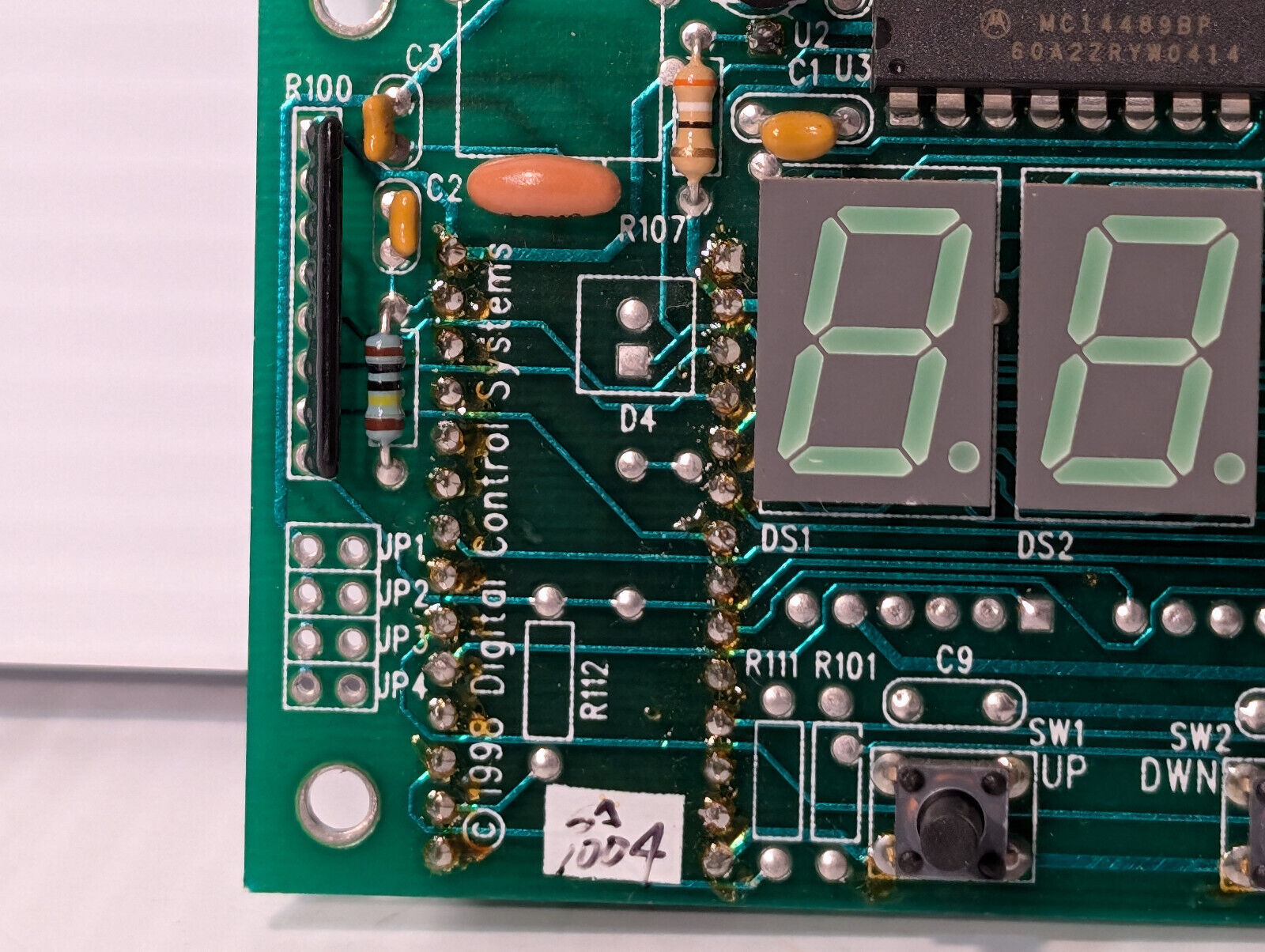 32-0101-10 Oakton Display Board -1998 Digital Control Systems- Numeric LED