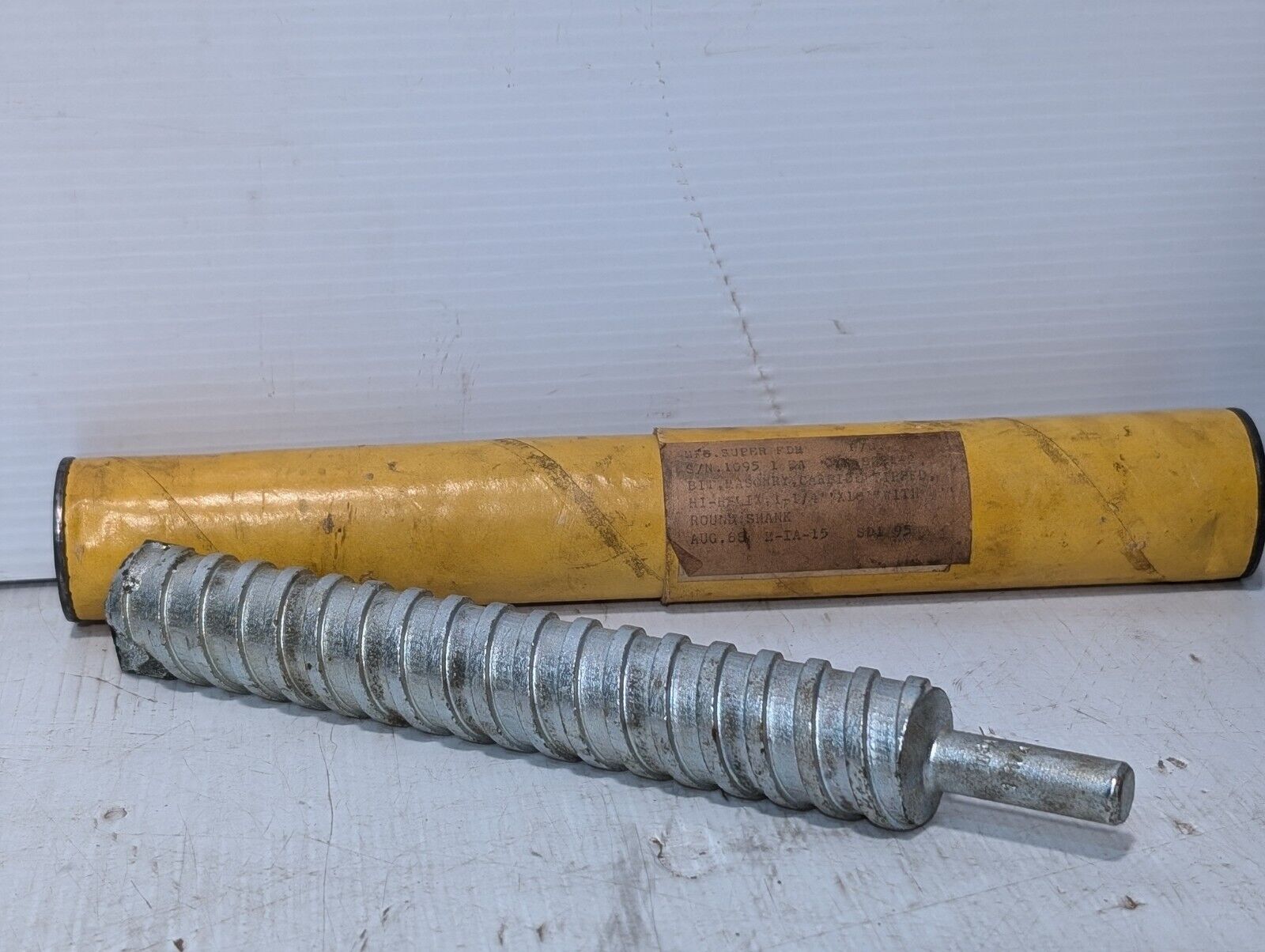 Steel Masonry Bit Hi-Helix 1 1/4" x 10" With Round Shank - Free Shipping