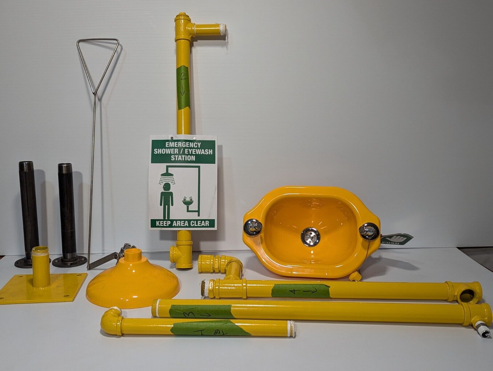 Uline H-6697 Emergency Shower/Eyewash Station, Plastic - Free Shipping