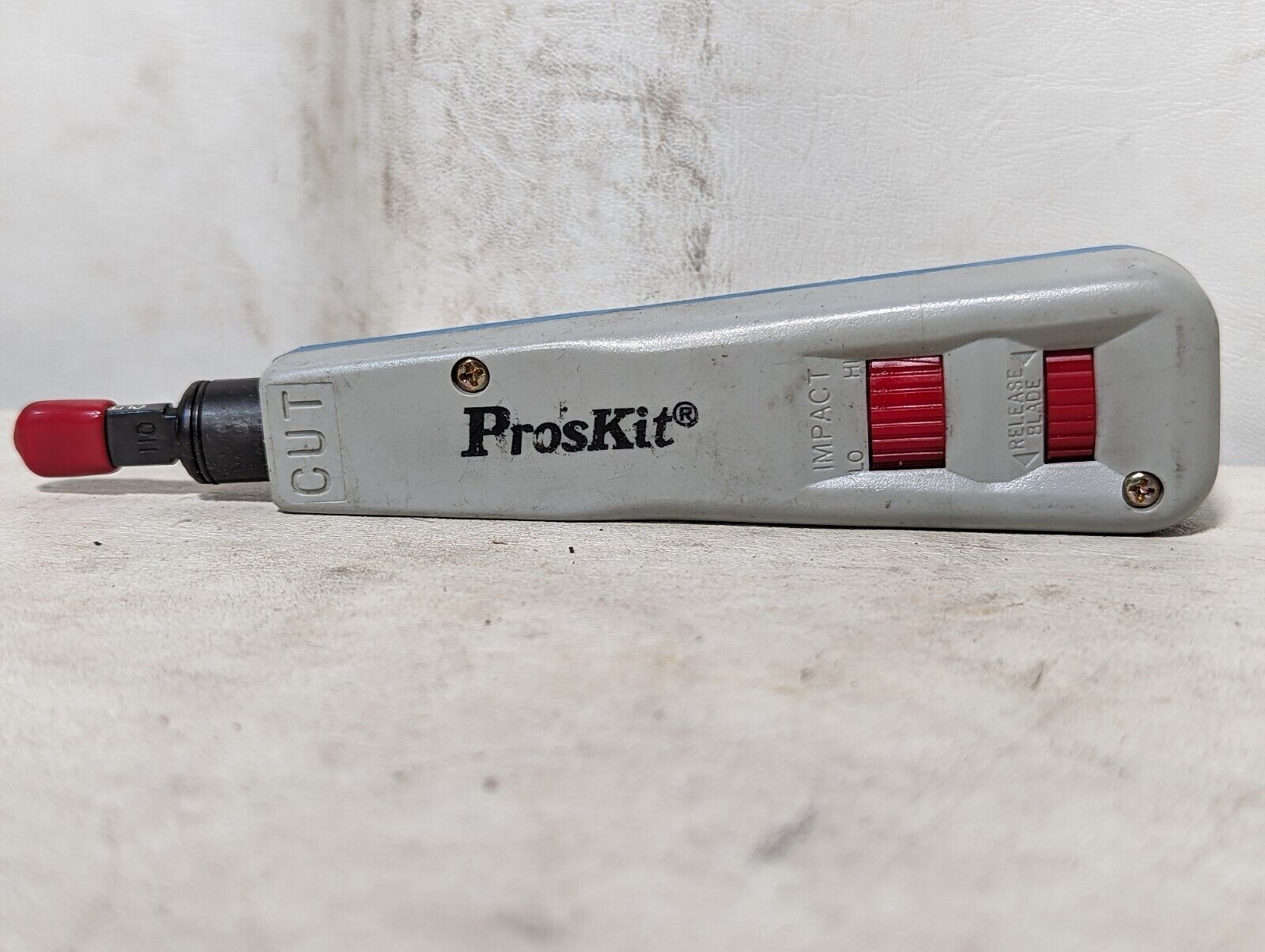 Lot of two punch down tools: ProsKit and Ideal, used, punchdown