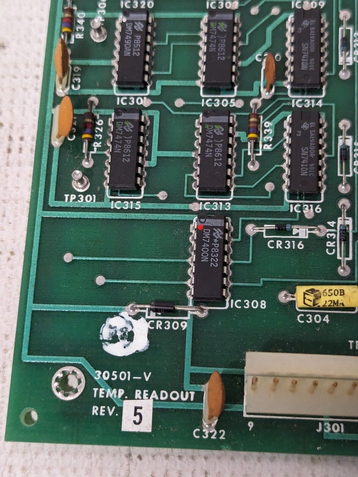 Inst Div Circuit Board 30501-V Temp Readout Rev.5 - Free Shipping