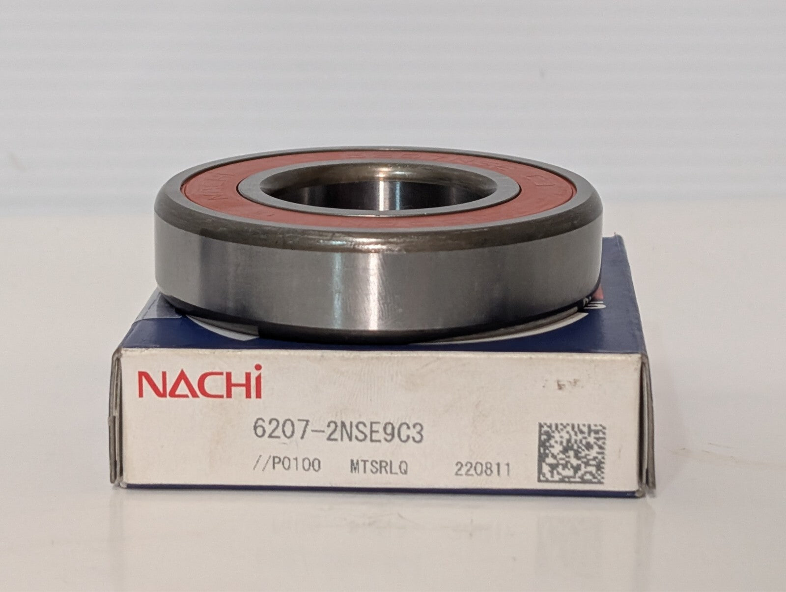 (2) NACHI 6207 2NSE9 C3 DEEP GROOVE BALL BEARING, RUBBER SEALED 35X72X17mm 2RS