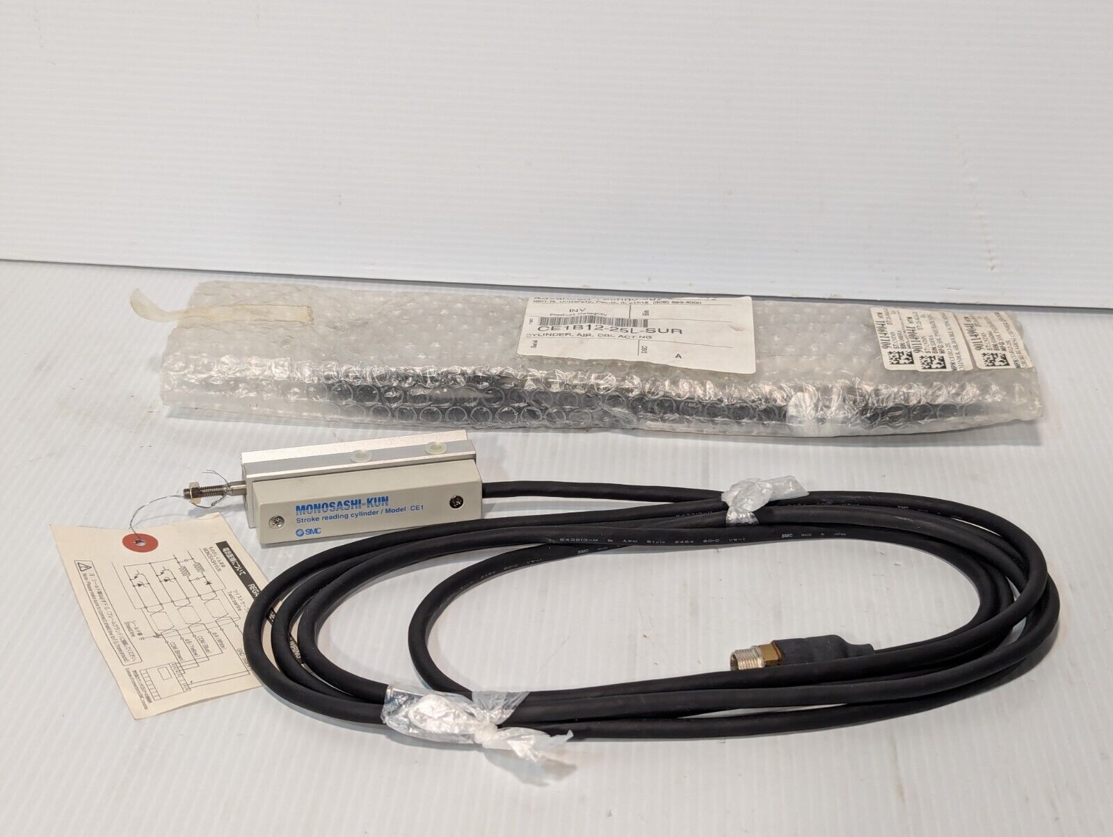 SMC CE1B12-25L Double-Acting Pneumatic Air Cylinder, 25mm Stroke, 0.07-1.0 MPa