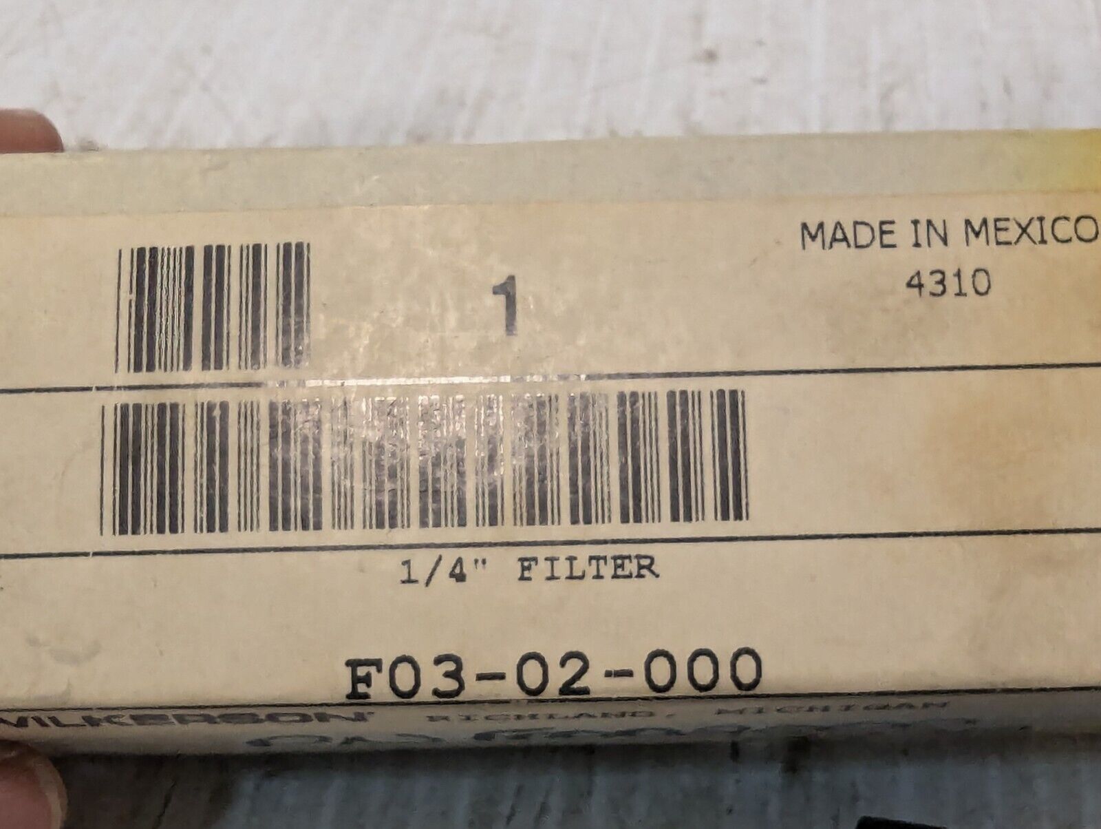 Wilkerson F03-02-000 Pneumatic Particulate Filter - Free Shipping
