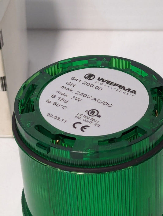 Werma 641 200 00 green, 240V LED Light Element Green - Free Shipping