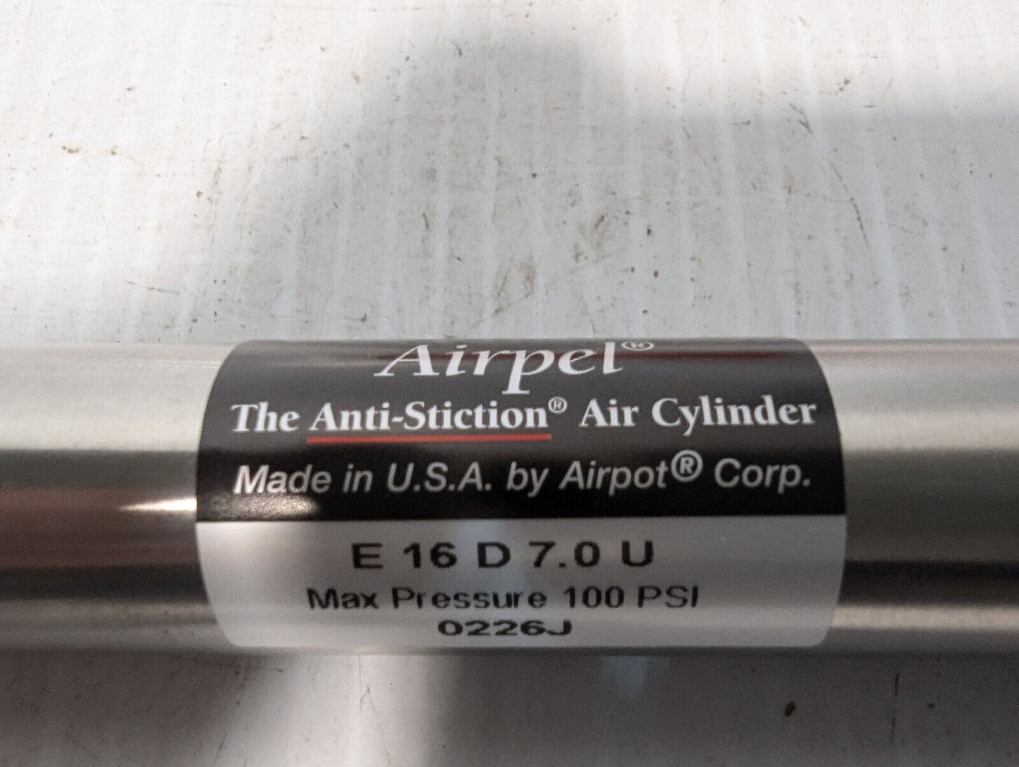 Airpel Airpot E 16 D 7.0 U Anti-Stiction Air Cylinder 0226J 100 PSI -Free Ship.