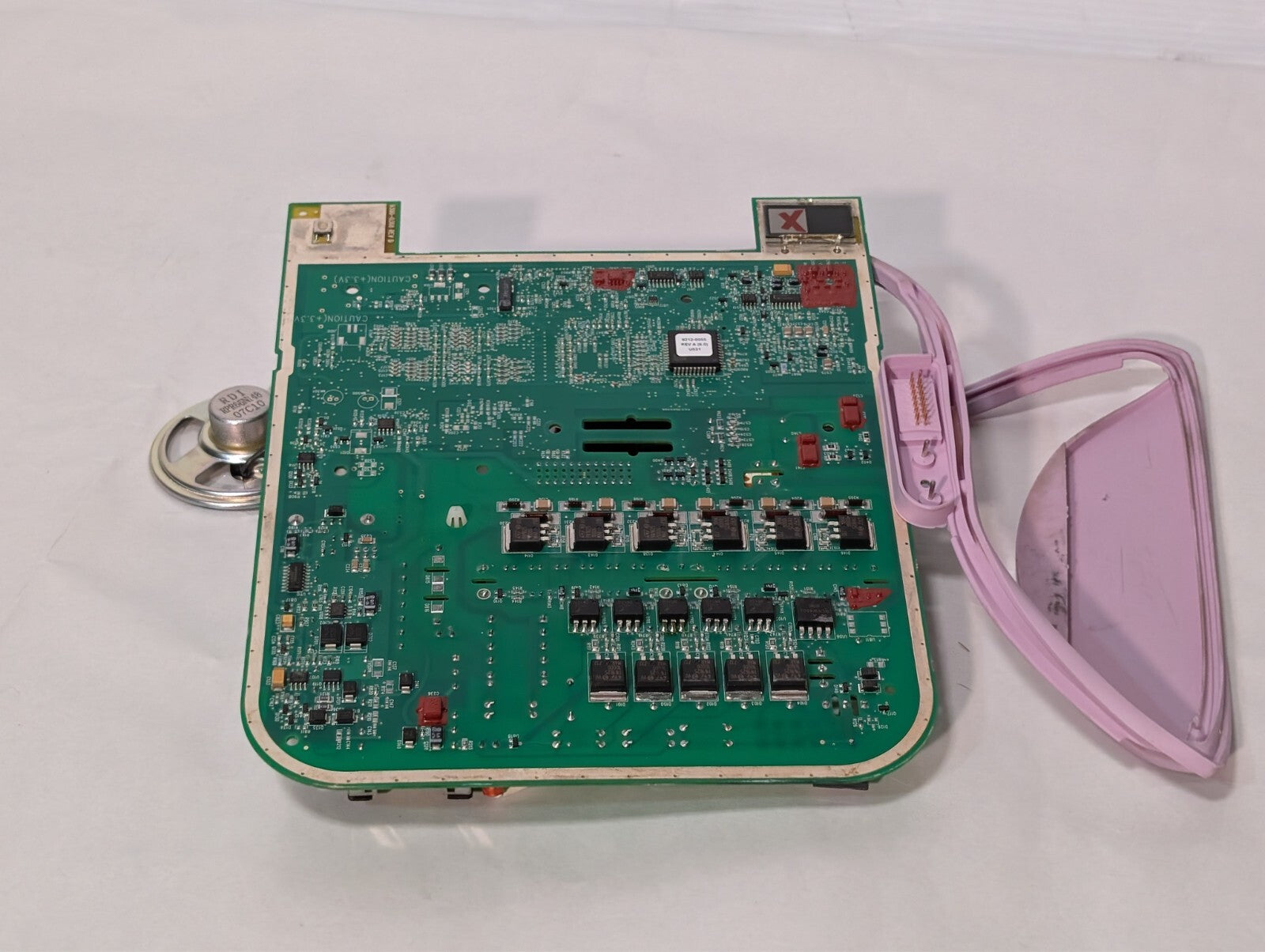 9300-0368 Rev D Circuit Board with Zoll 9126-0008 HV AED Capacitor