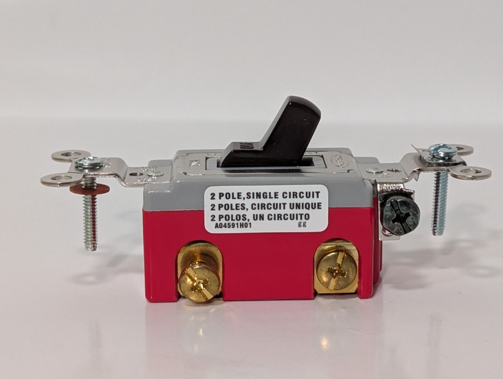 [2] Hubble HBL1222 Nylon Toggle Switch, 2 Pole 20A 120-277VAC