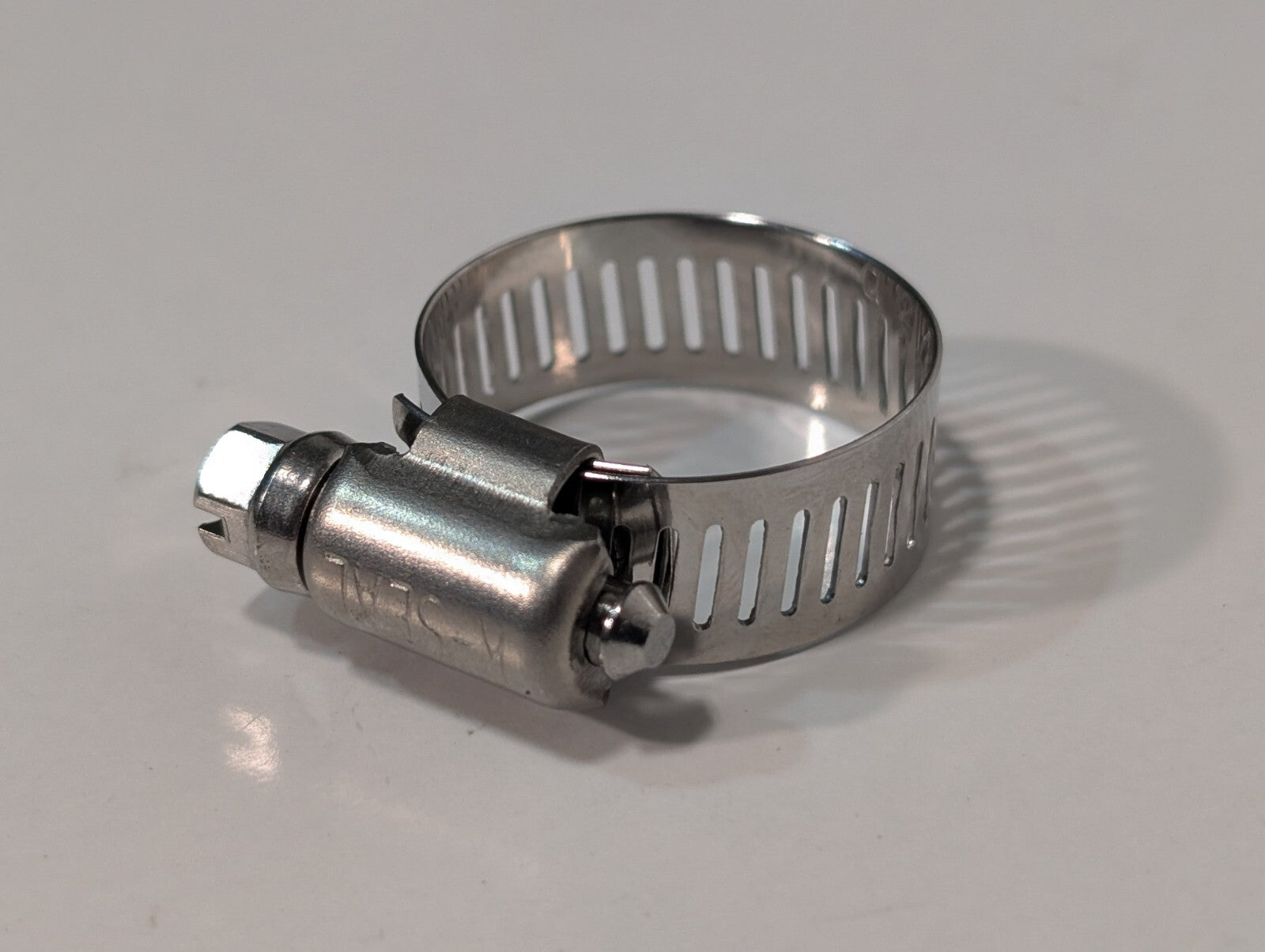 (185) No. 10 Stainless Steel Worm Drive Hose Clamp, 27-14mm, 1-1/16 to 9/16 in