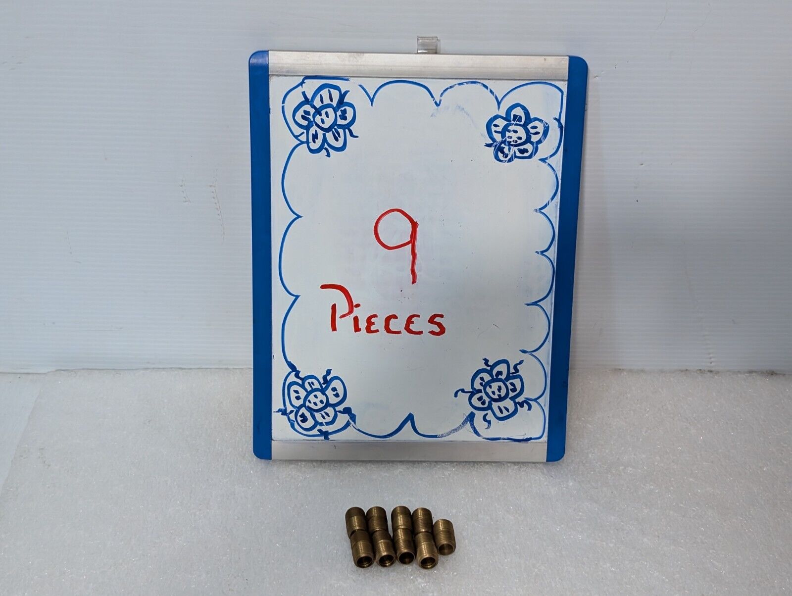 9 Pieces Brass Nipples, 1" Long - Free Shipping
