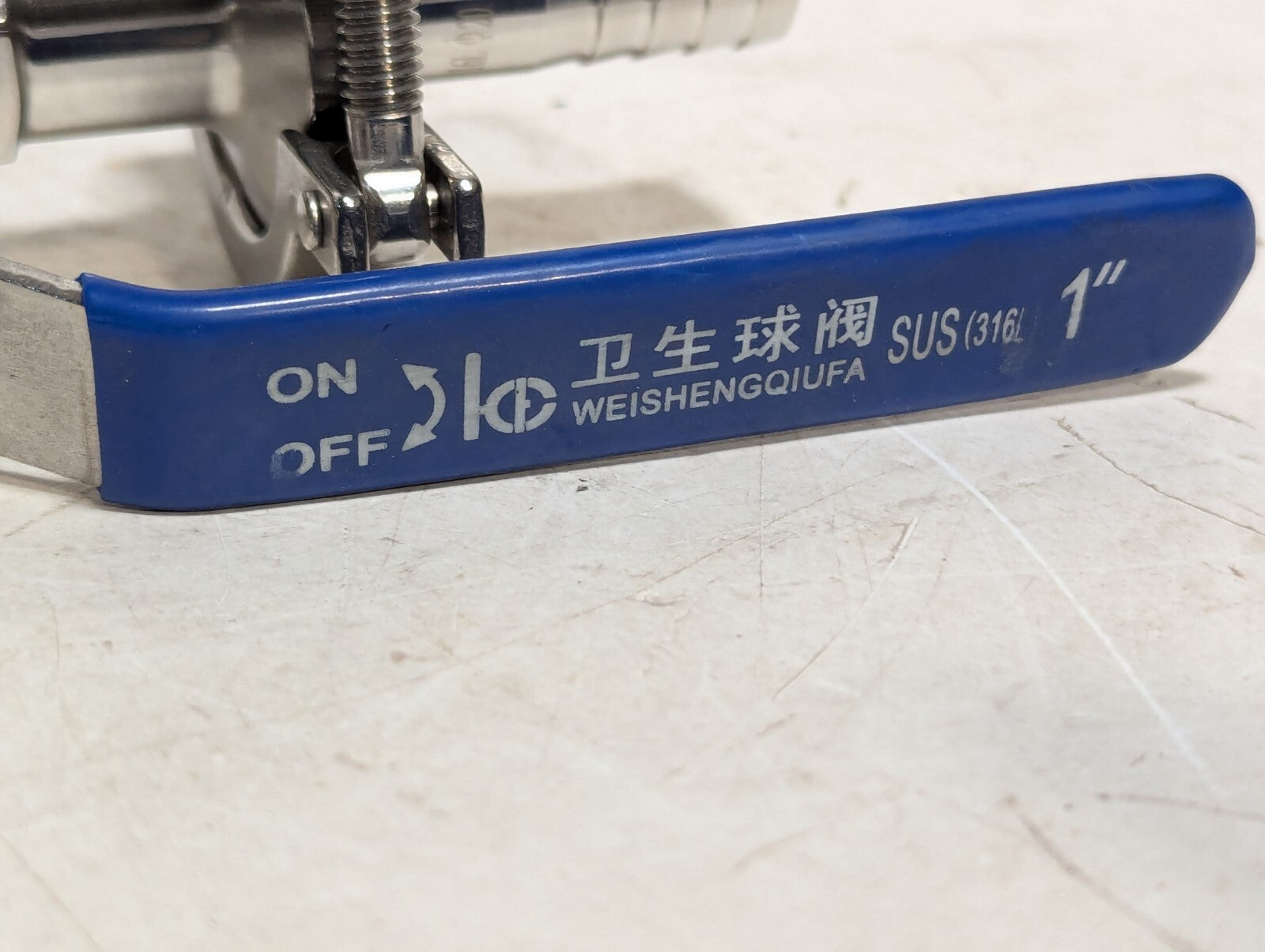 WeiShengQiufa SUS 316L 1" Stainless Steel Sanitary Ball Valve