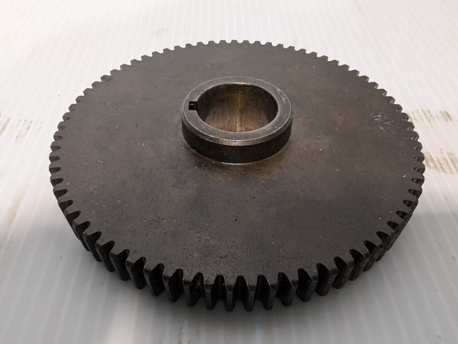 73 Tooth Gear 4.5" Diameter 1" Notched Bore .5" Plate Thickness - Free Shipping