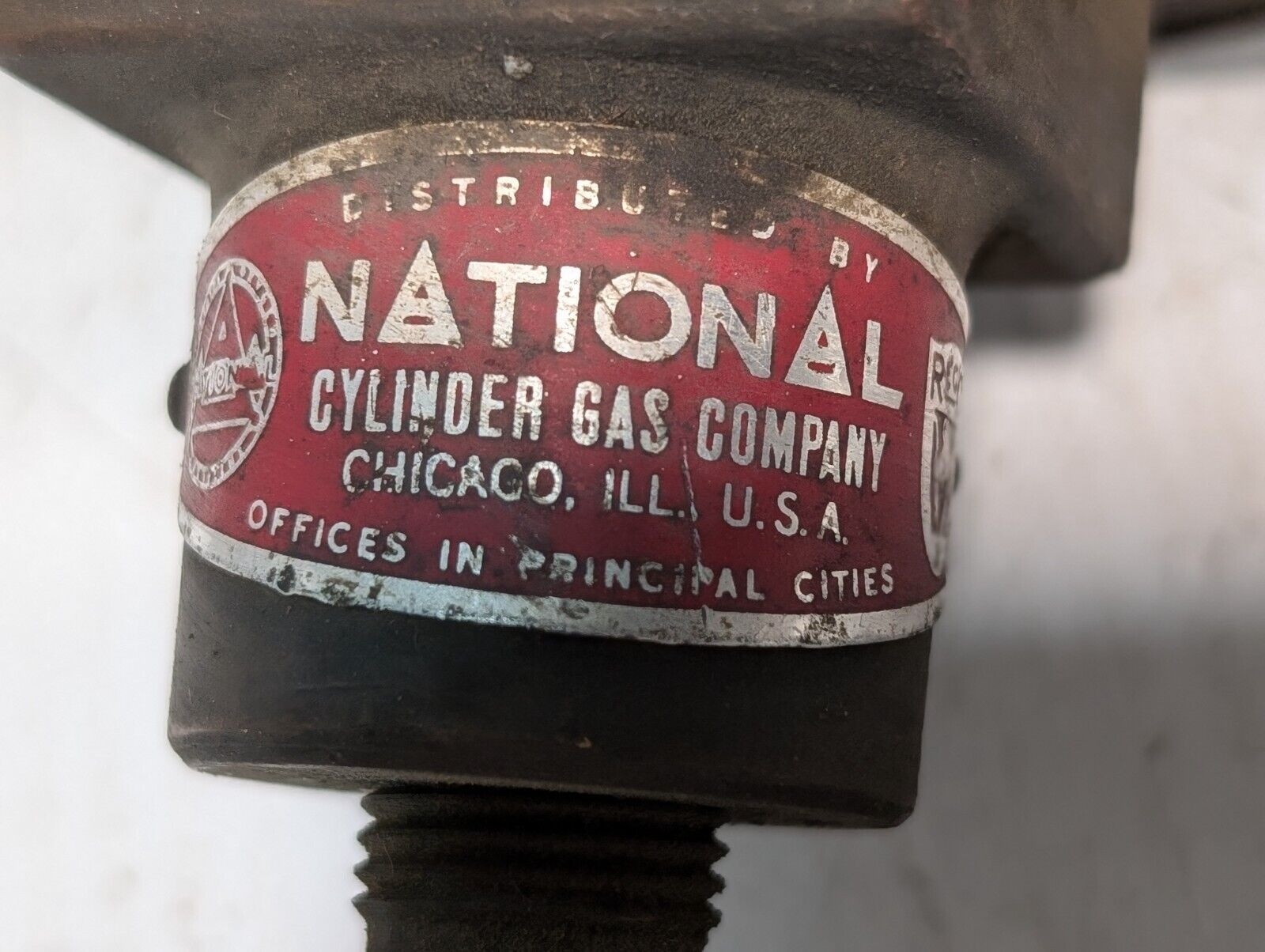 Vintage National Cylinder Gas Company Gas Regulatory Valve - Free Shipping