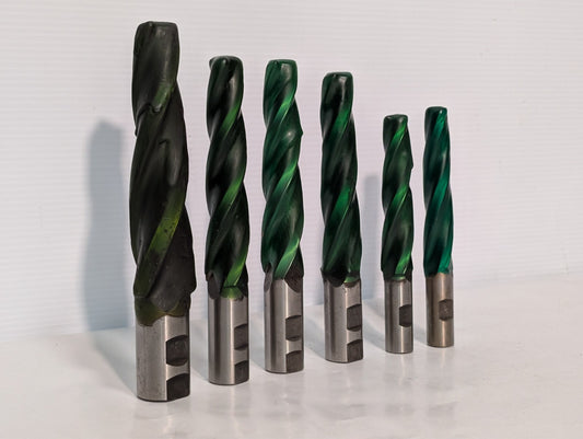 (2) Conical B-1017 2 Deg Tapered End Mill (Smallest 2 in main photo)