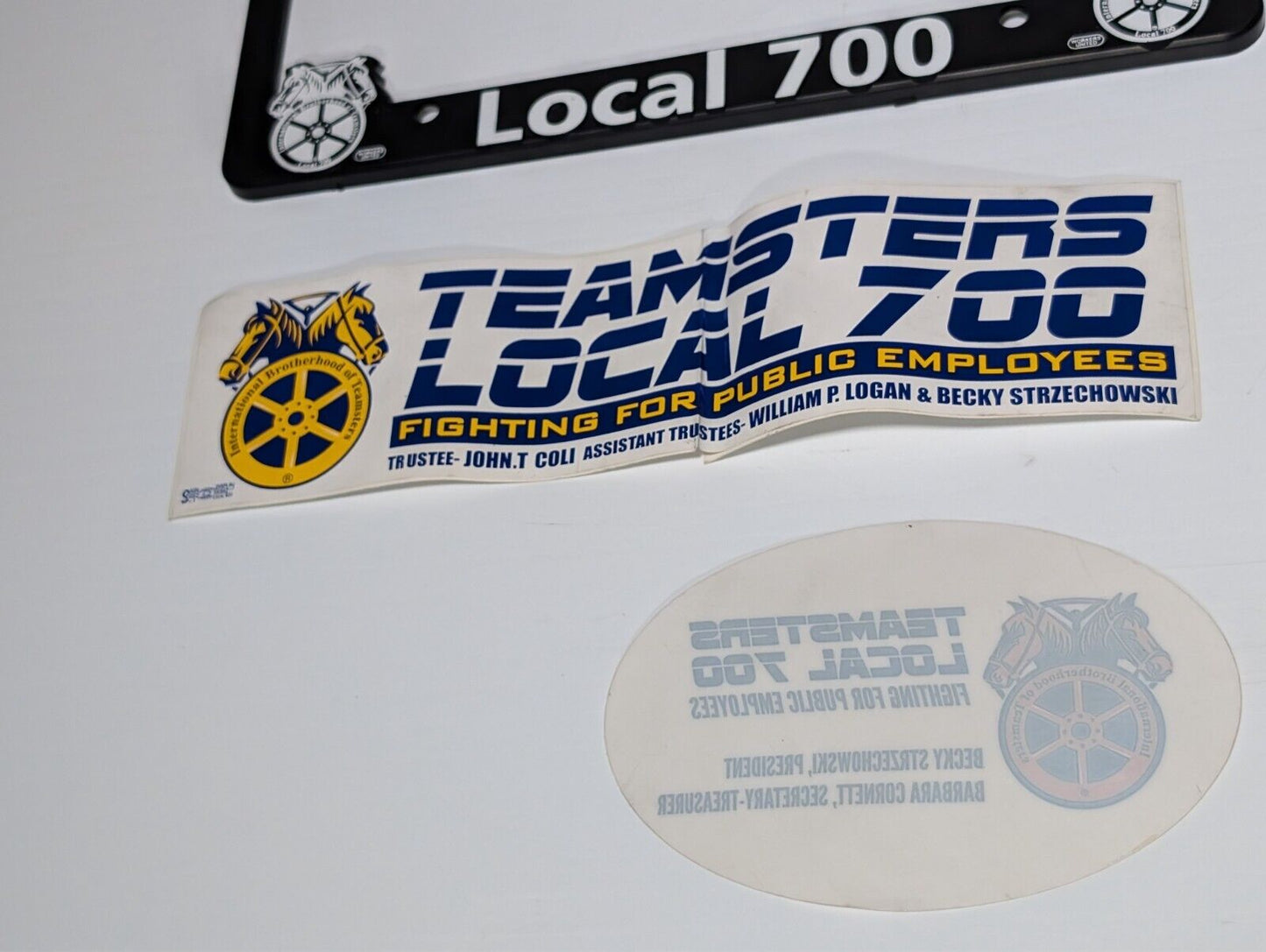 Teamsters Local 700 License Plate Bumper Stickers Paraphernalia
