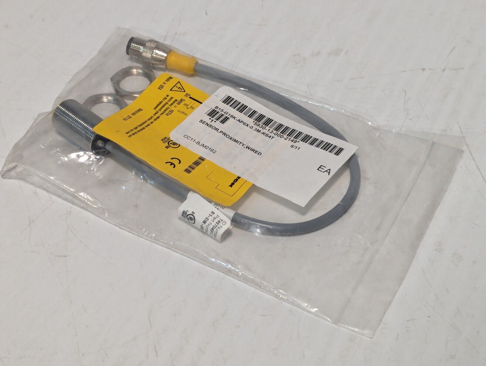 Turck BI5-G18K-AP6X-0.3M-RS4T Wired Proximity Sensor - Free Shipping