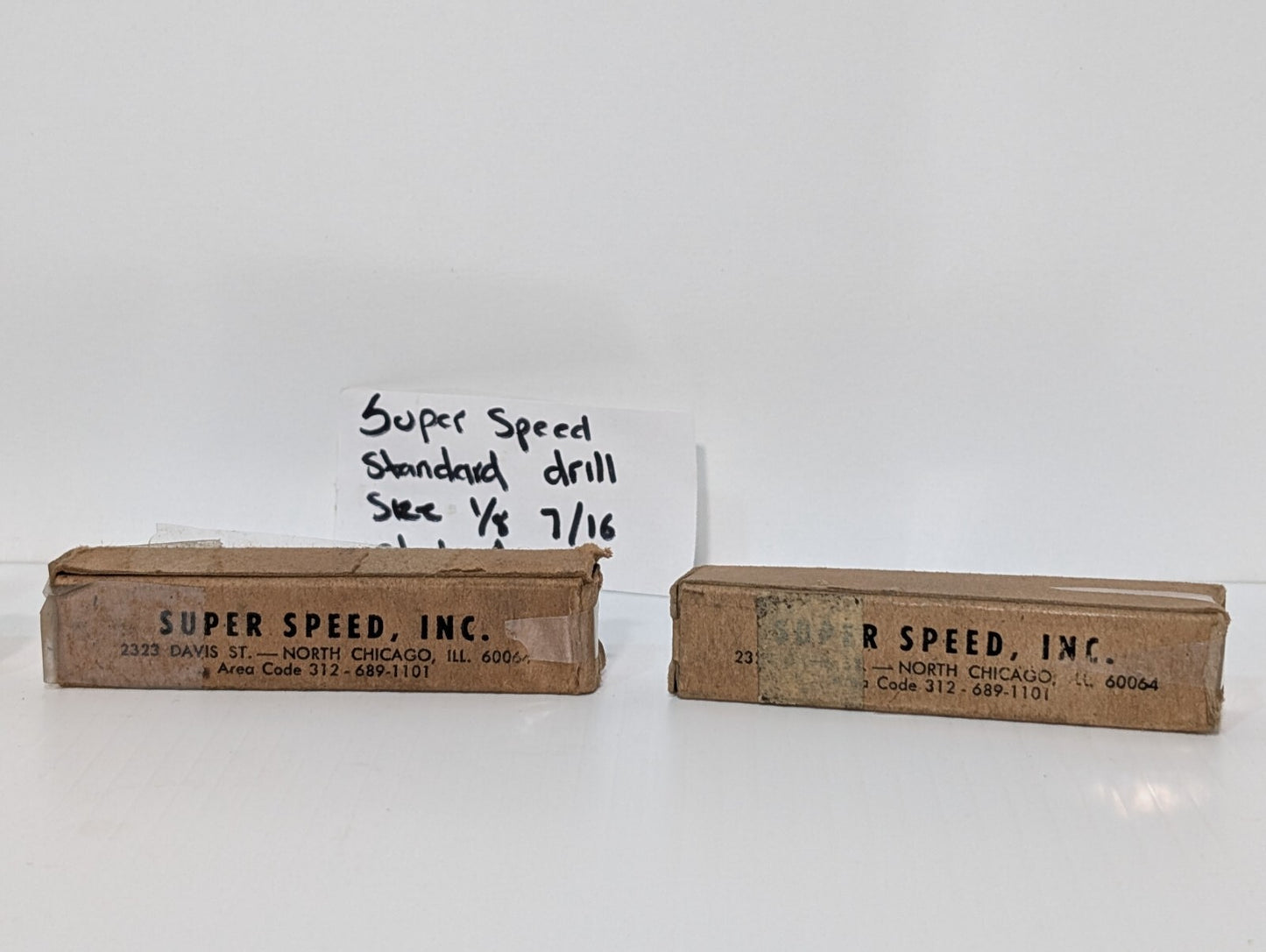[4] Turner Super Speed Standard Hollow Drill Style A 1/8", 7/16" Meaden-A 7116