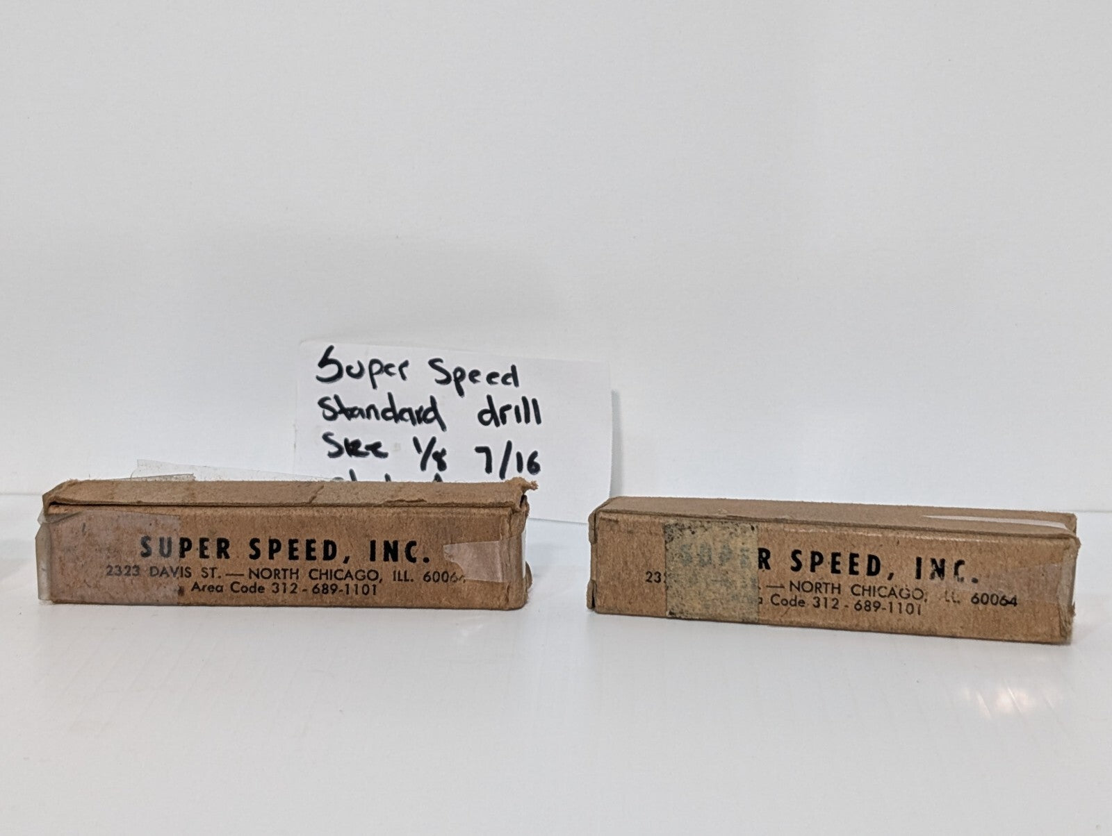 [4] Turner Super Speed Standard Hollow Drill Style A 1/8", 7/16" Meaden-A 7116