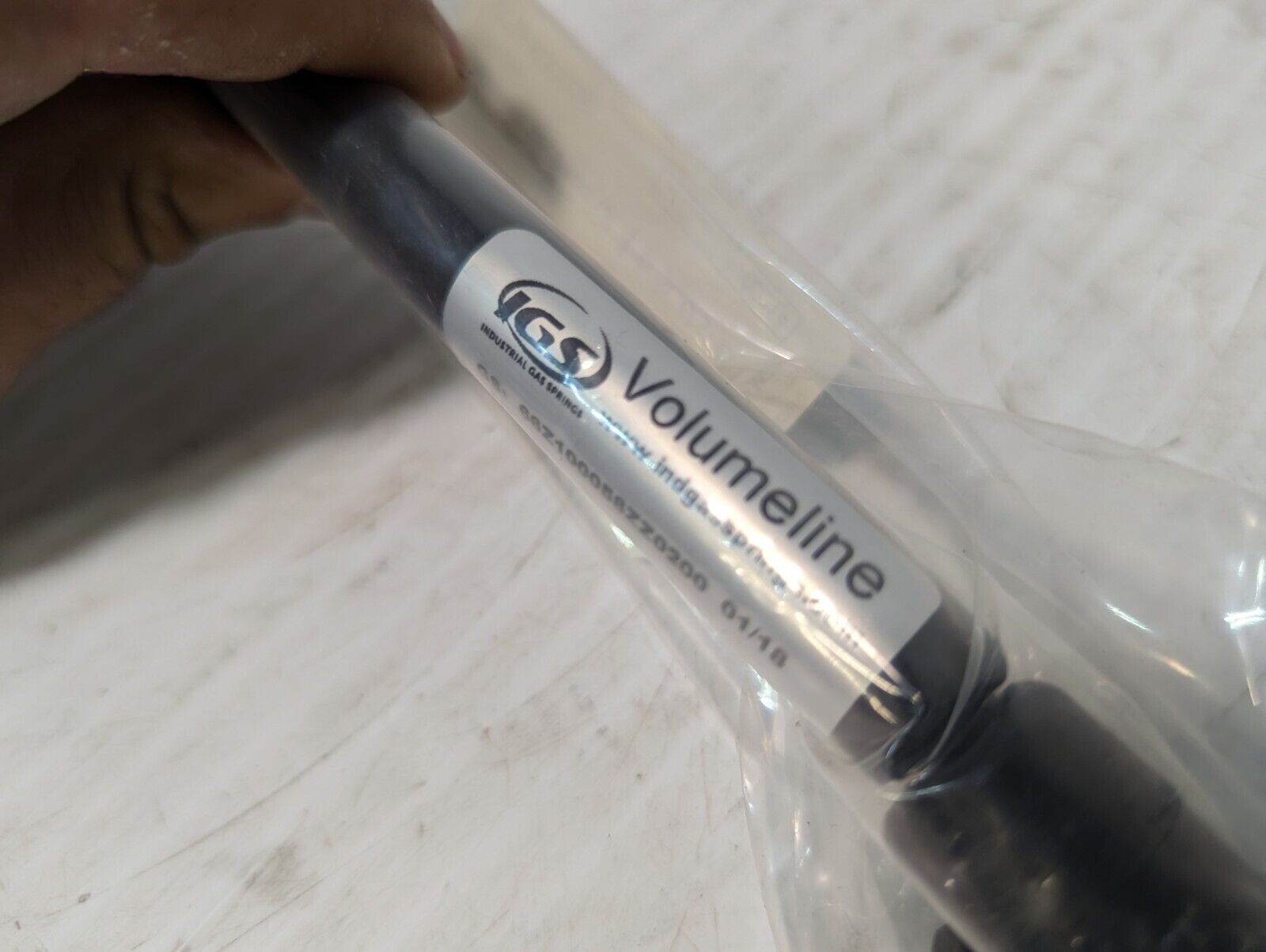 IGS 66Z100058ZZ0200 Volumeline Gas Spring 120mm Stroke, 45 lbs. Force -Free Ship