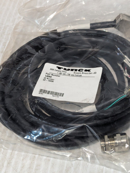 Turck 13080 Cable Assembly, ID# U2-16494, DB9 (m), Resolver W4052 