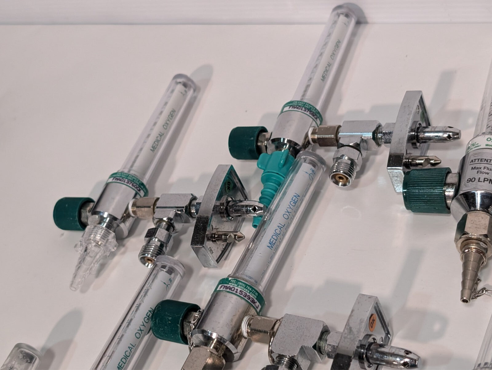 (53) Amvex and Precision Medical 1MFA Oxygen Flowmeters, 0473 0197, 60-80 90 LPM