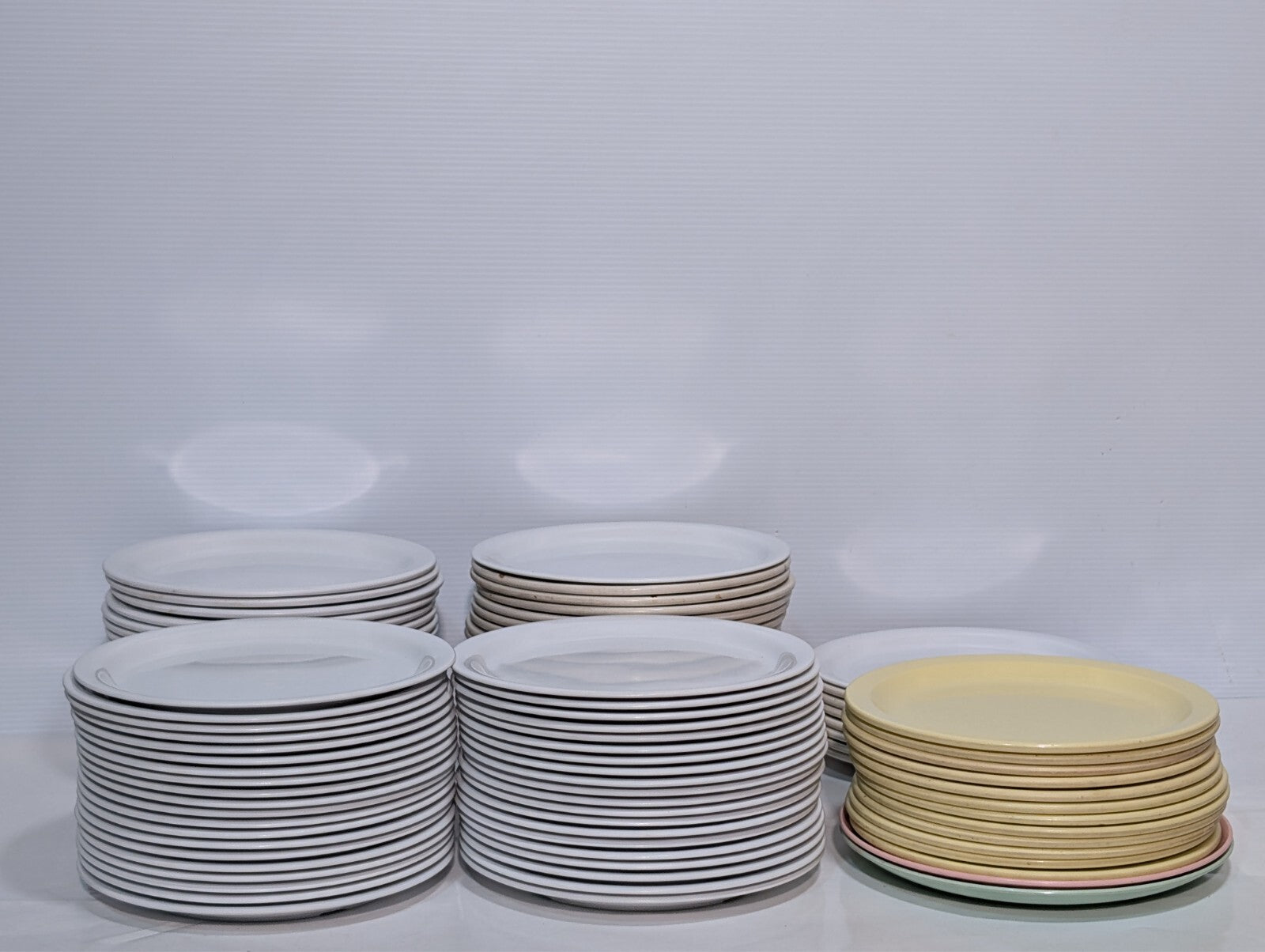 (100) 9" Melamine Dinner Plates White Carlisle KL200-02 Kingline Tan Dallas P-48