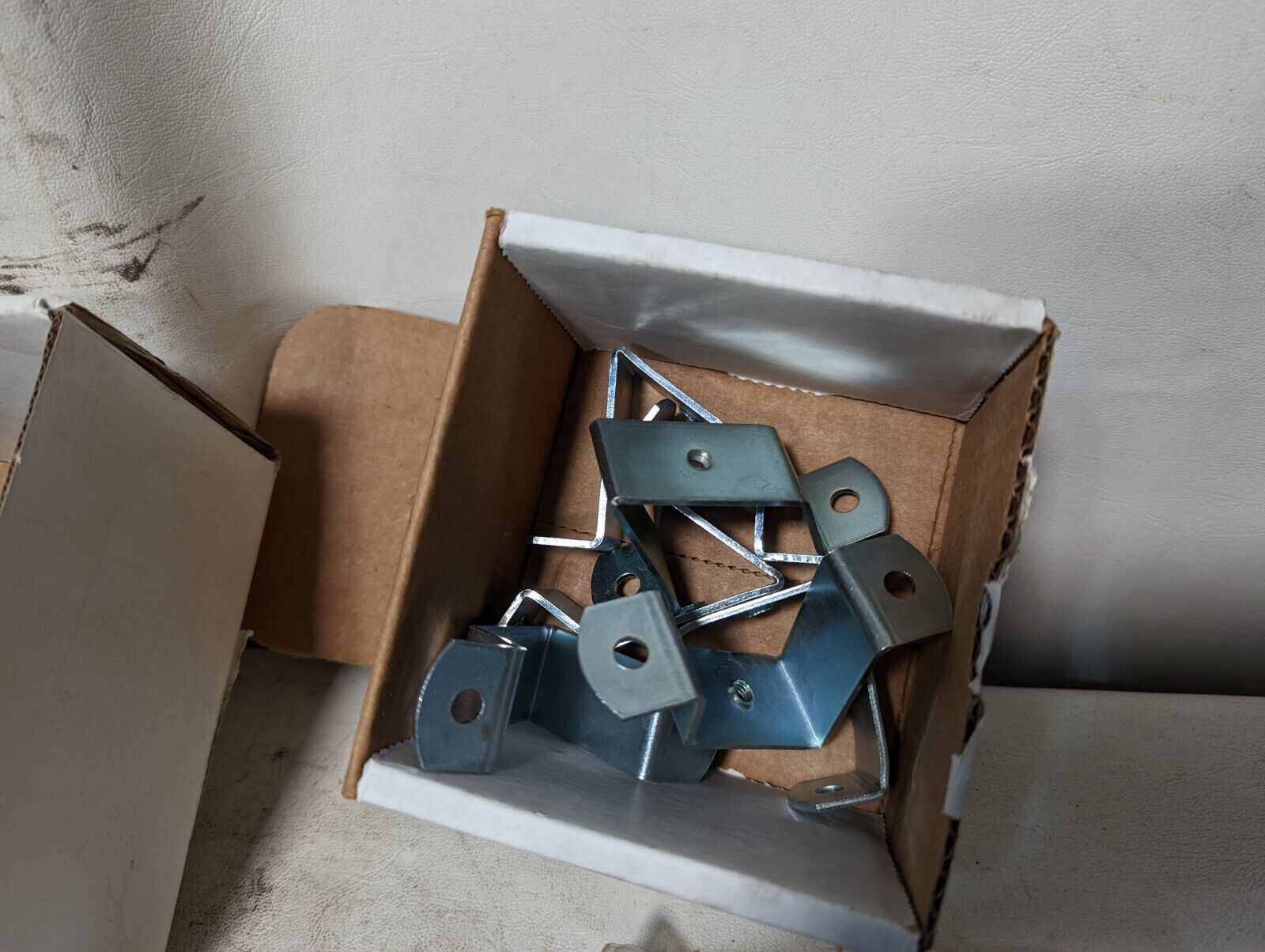 Lot of assorted terminal blocks, DIN support brackets
