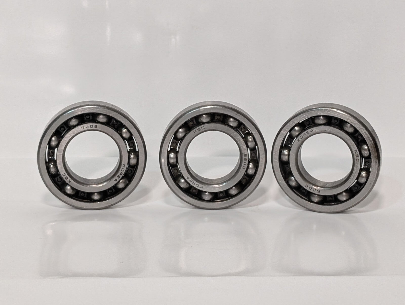 (3) KBC 6208 C3 Deep Groove Ball Bearing 40x80x18