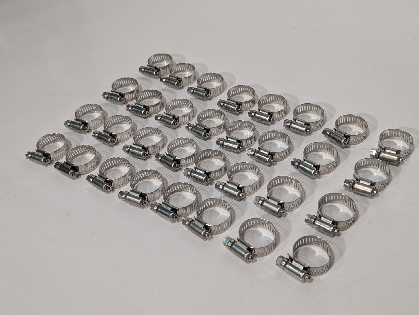 (185) No. 10 Stainless Steel Worm Drive Hose Clamp, 27-14mm, 1-1/16 to 9/16 in